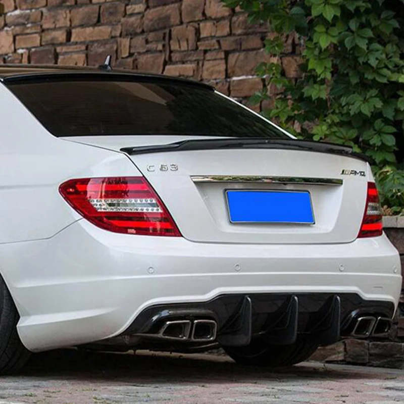 CEYUSOT для Mercedes C Class W204 седан спойлер из настоящего углеродного волокна аксессуары