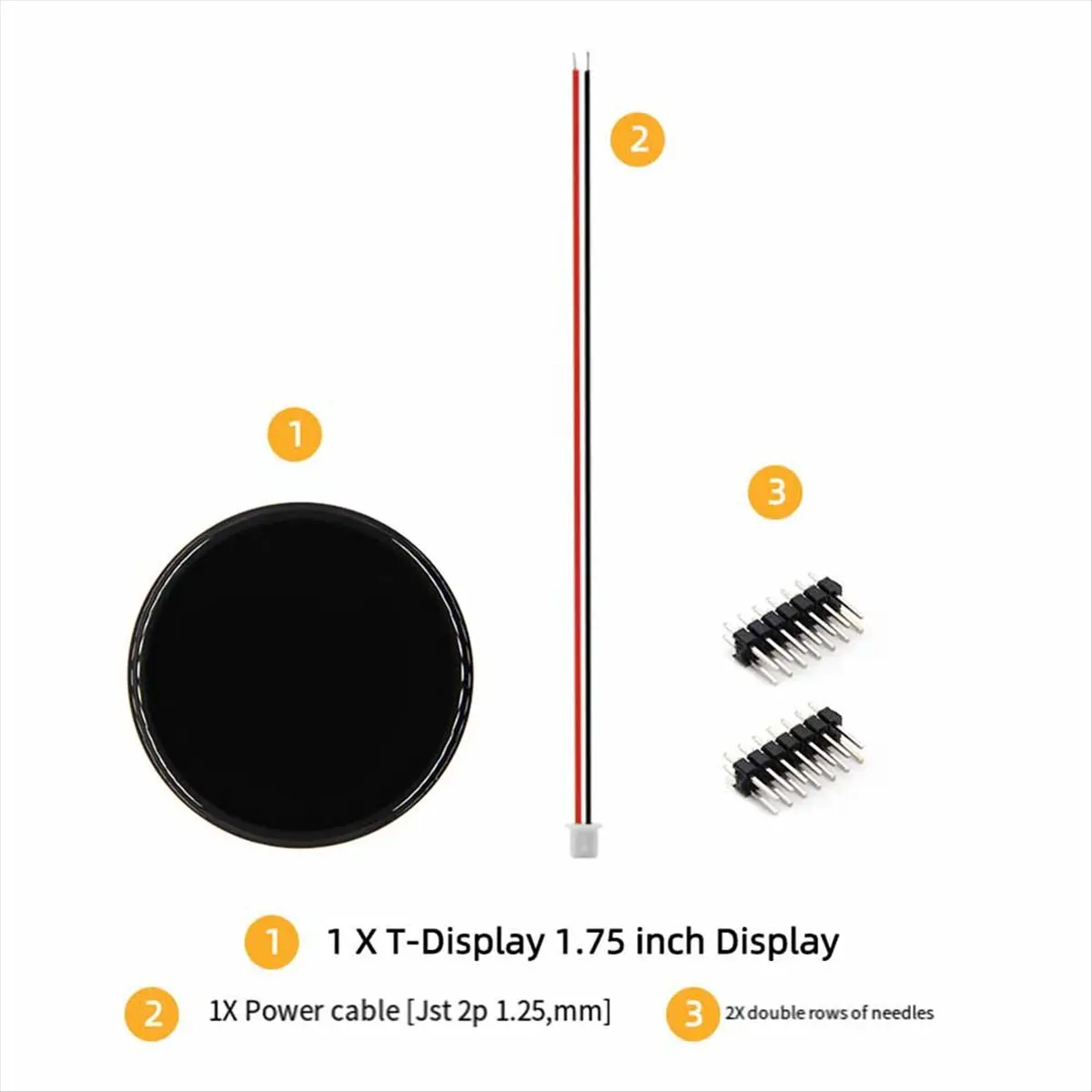 Фото Суперраспродажа: Плата разработки T-Display-S3 ESP32-S3, 1,75-дюймовый AMOLED-дисплей, Wi-Fi, Bluetooth, 16 МБ флэш-памяти, 8 МБ PSRAM №4