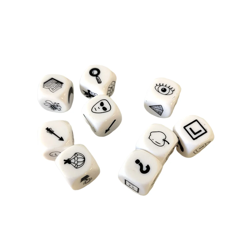 История игральных костей игра для детей дошкольного возраста для образовательного обучения игра для детей Goodie мешок наполнители (случайный шаблон)