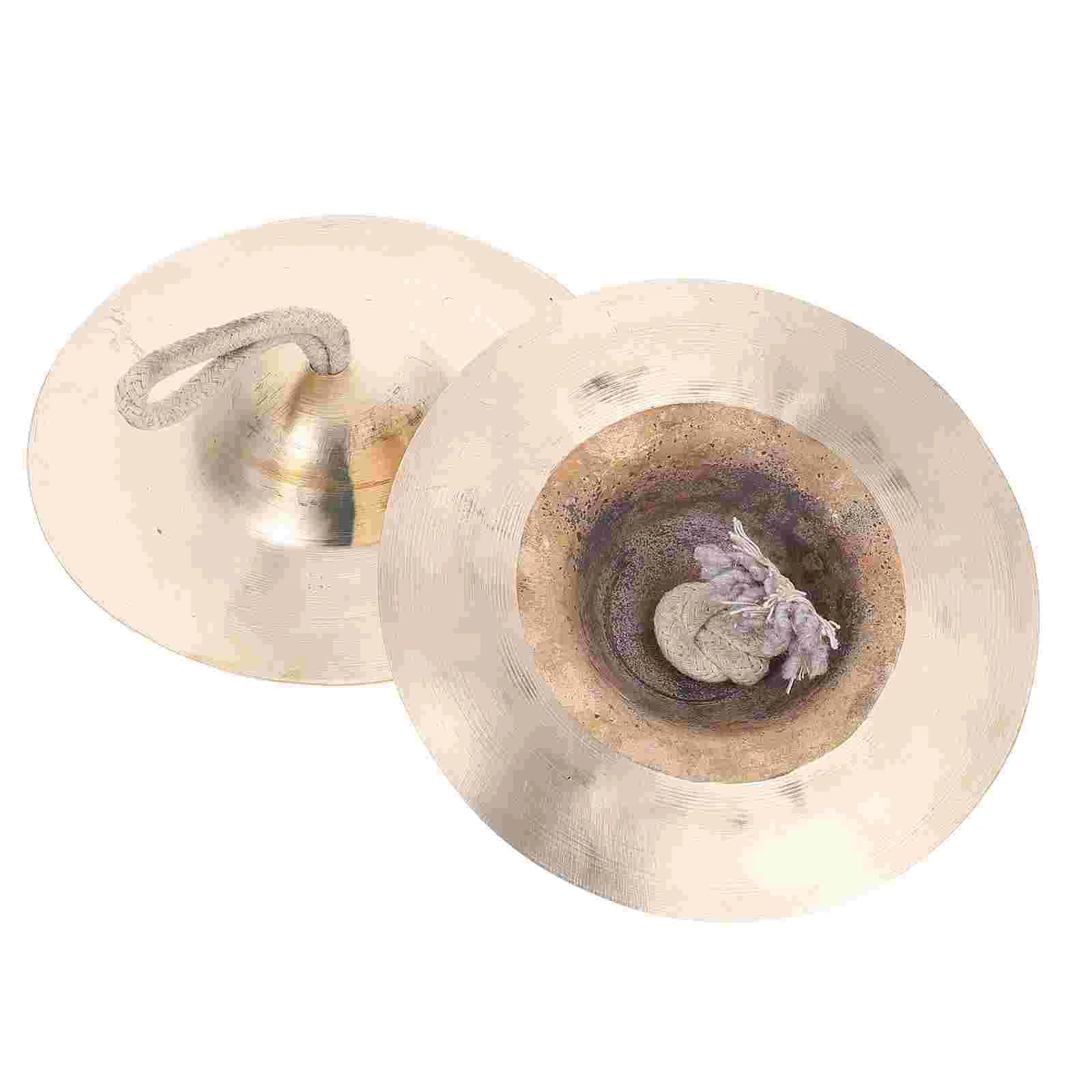 

2Pcs Creative Finger Cymbals Copper Cymbals Belly Dancing Accessories for Kids