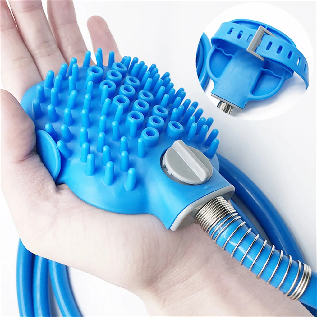 

Душевая щетка для питомца насадка на смеситель для купания уход шланг для мытья выпадающий удобный скребок для дома и улицы