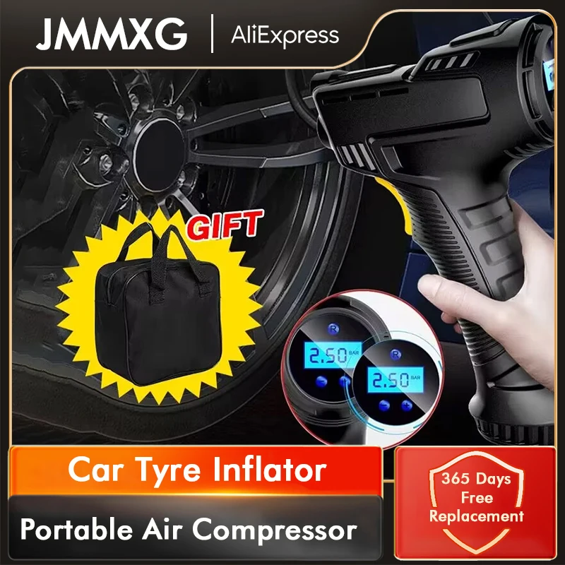 For Car Tyre Inflator Handheld Wireless Electric Air Pump For Automobile Motorcycle Bicycle Ball