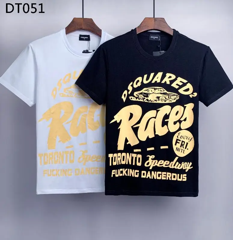 

Dsquared2 Letter Print Trend Casual Shirt Crew Neck T-Shirt Top DT051