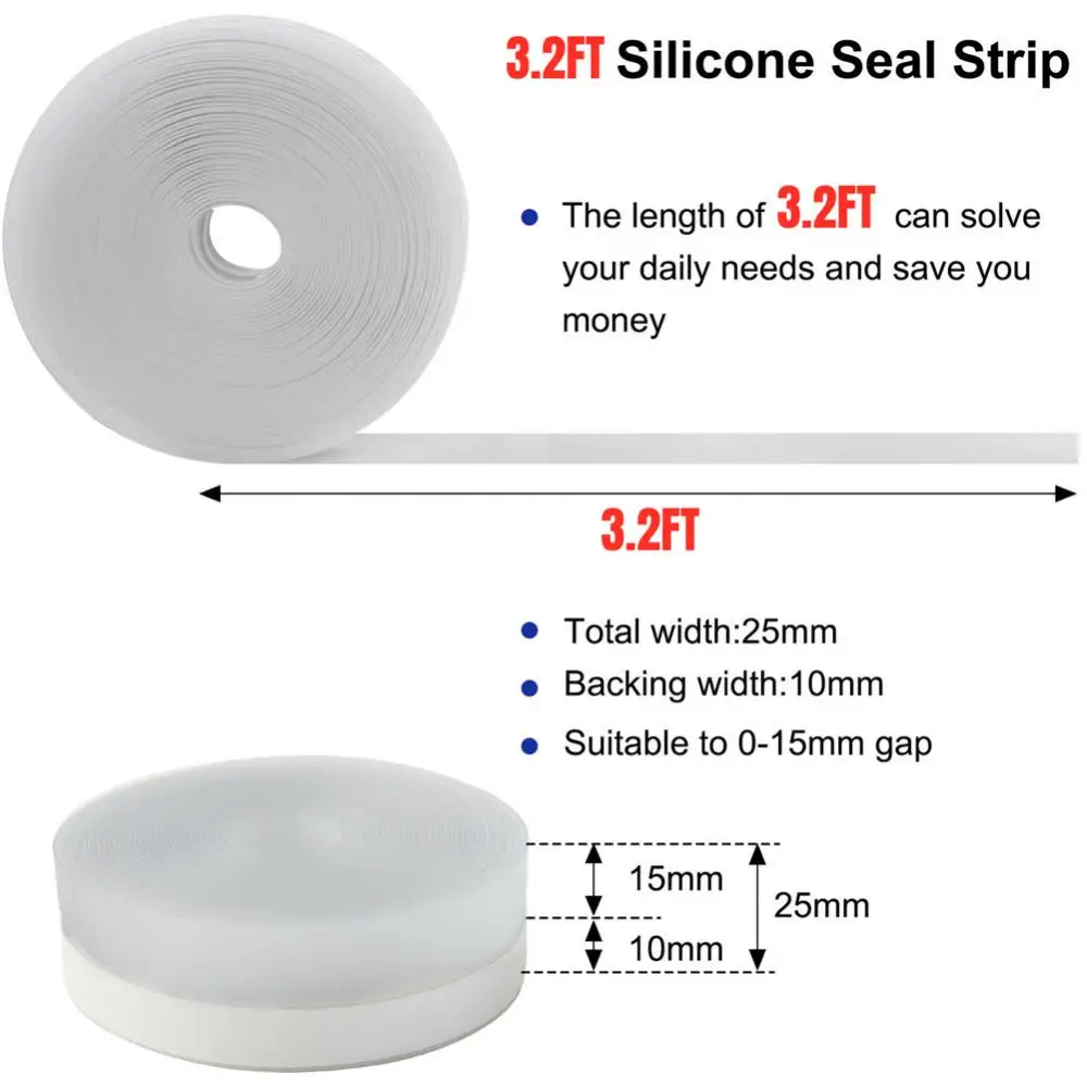 Уплотнительные ленты для нижней двери и окон резиновые ветрозащитные