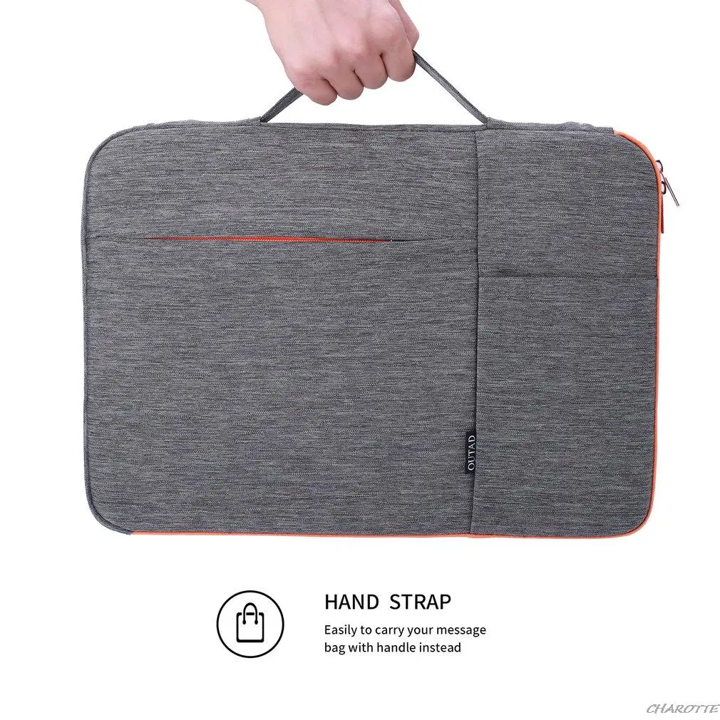 

Водонепроницаемый чехол Outad для ноутбука 15 дюймов, сумка-Органайзер с ручкой для ноутбука/для Macbook, противоударный портфель