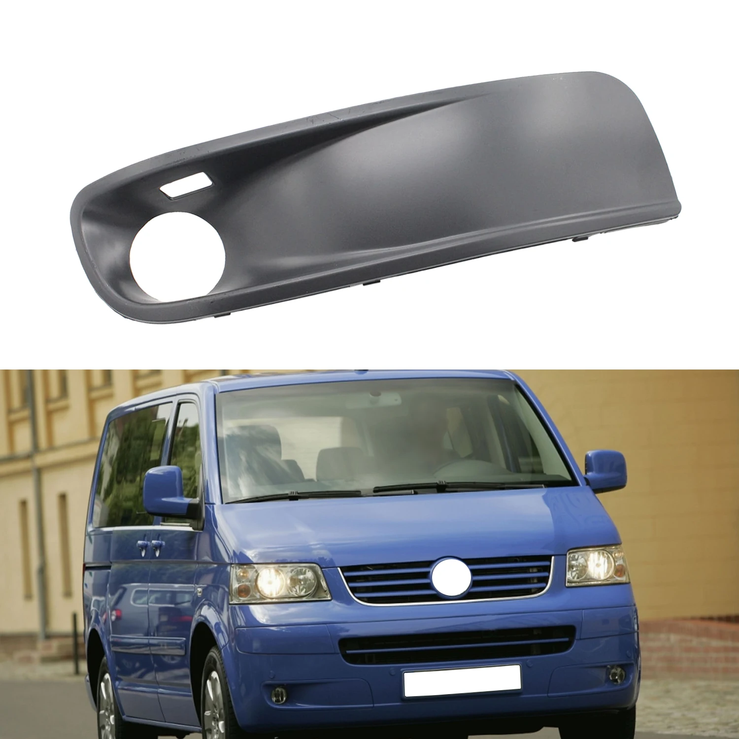 

Передний бампер, противотуманная фара, нижняя решетка, рамка для VW Multivan T5 2003 2004 2005 2006 2007 2008 2009 2010 7H5807489 7H5807490