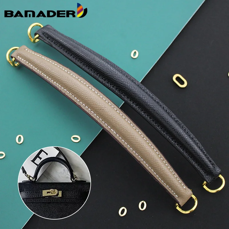 

BAMADER Leather Bag Strap Fits For Kelly Handbag Handle Strap DIY Handbag Accessories Detachable Handle Bag Strap Luxury Design
