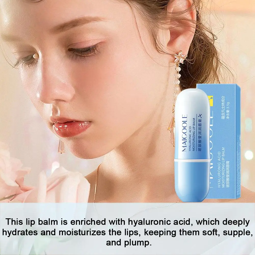 

New Hyaluronic Acid Remove Dark Lip Balm Whitening Moisturizing Pigment Exfoliating Dead Skin Beauty Care Cream Lightening O3M8