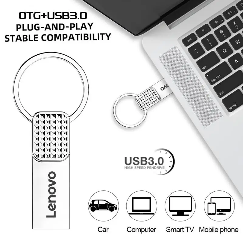 Lenovo 2 ТБ металлический U-диск 1 тб портативный флеш-накопитель USB 3 0