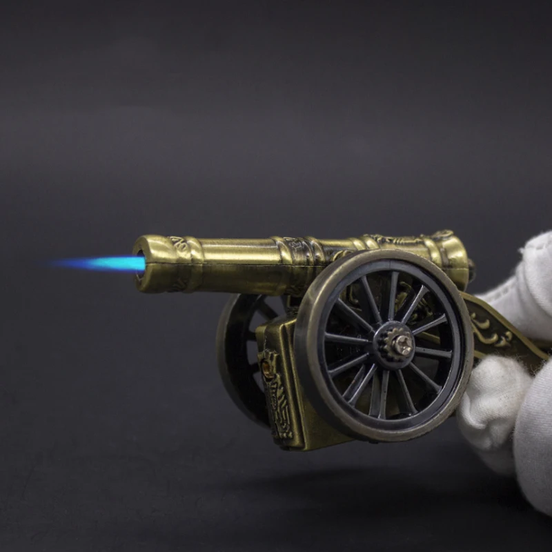 

Mini Cannon Butane Lighter Windproof Cute Creative Interesting Ornament Turbo Cigarette Lighter Decoration Gadget for Men