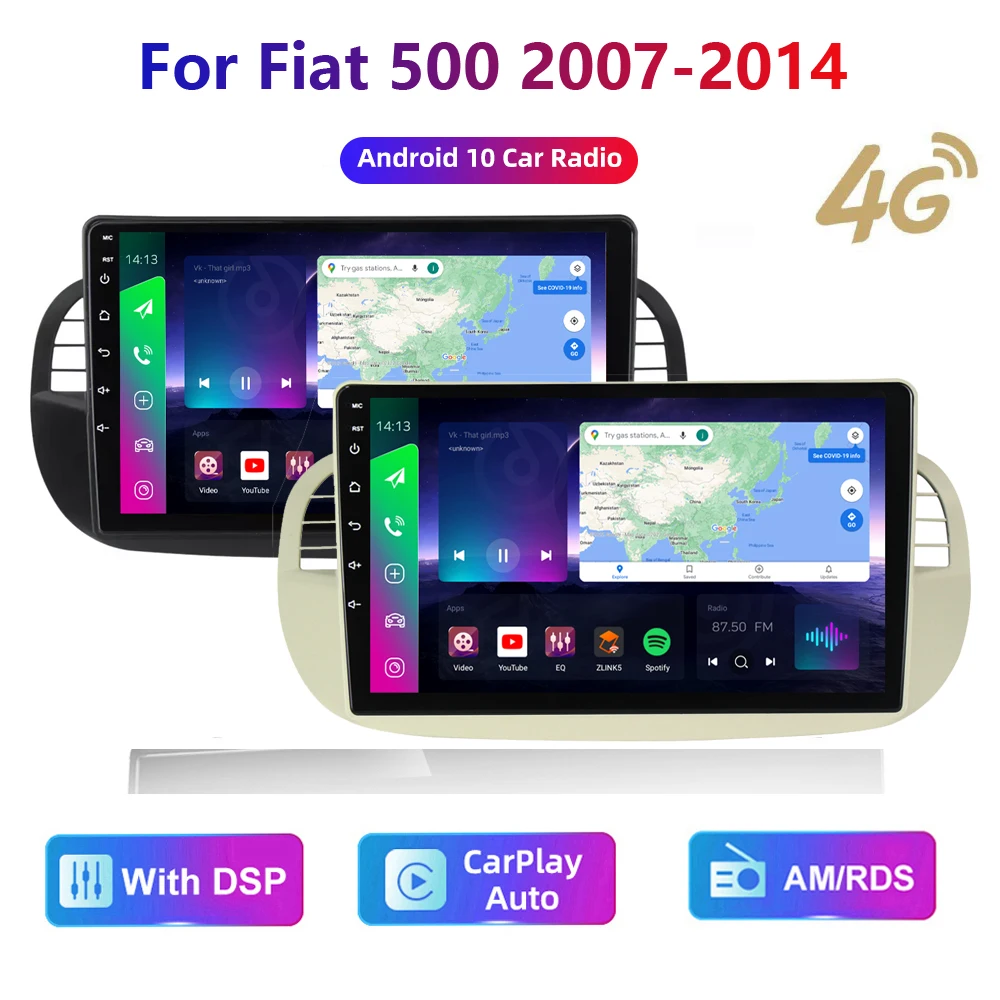 HD мультимедийный автомобильный стерео-радиоприемник Android видеонаблюдение GPS Carplay