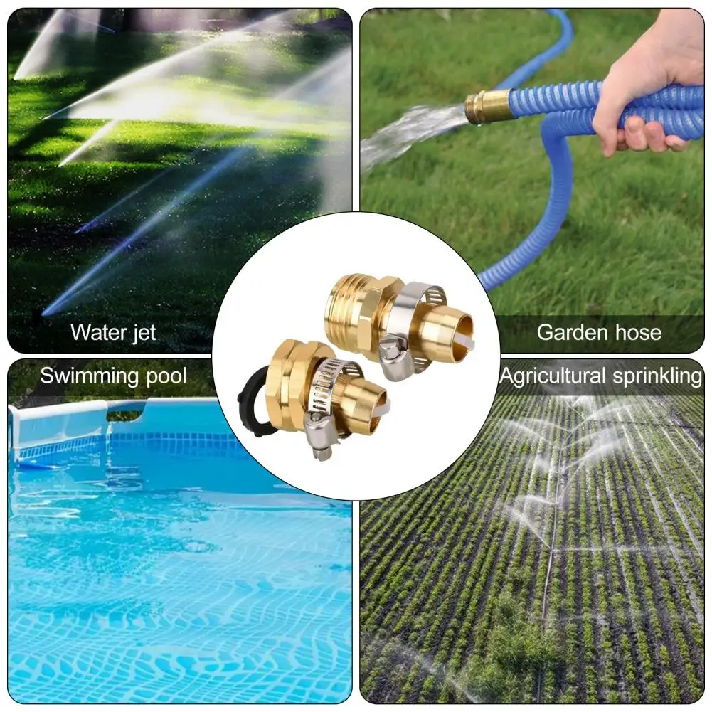 

Water Hose Connector Garden Hose Connector Universal Heavy Duty Aluminum Garden Hose Connector Kit for Plants Flowers