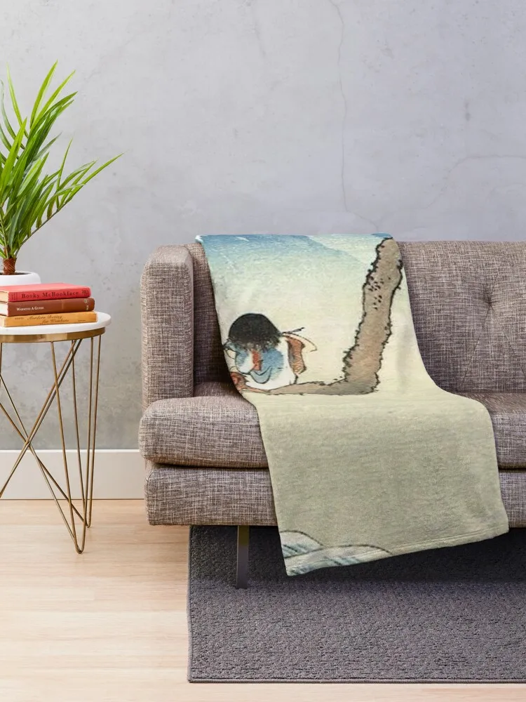 Katsushika Hokusai Boy Viewing Mount Fuji Классическое японское одеяло с рисунком Дизайнерские