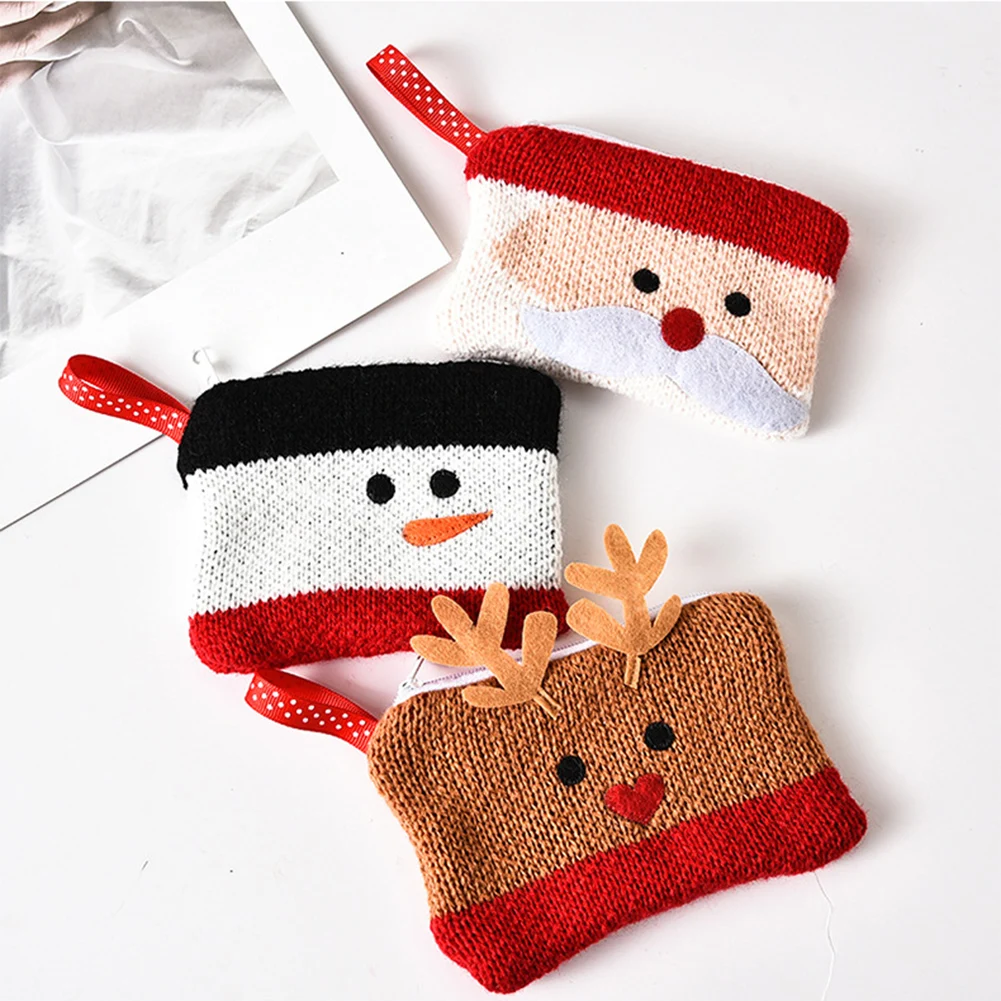 

Маленькая косметичка для макияжа, миниатюрный хлопковый Рождественский органайзер, сумки для женщин, чехол для губной помады, Детский коше...