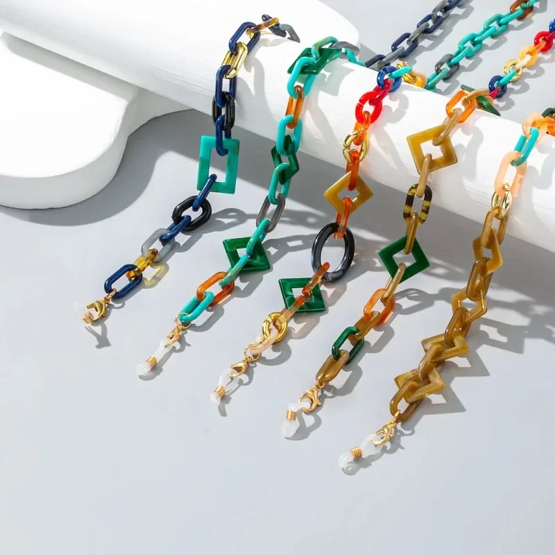 Лидер продаж разноцветная акриловая веревка на шею цепочка для солнцезащитных