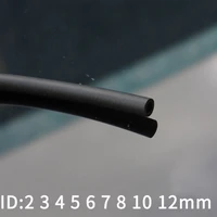 1 meter black fluorine rubber hose id 2 3 4 5 6 7 8 10 12 mm heat resistant corrosion resistance tube