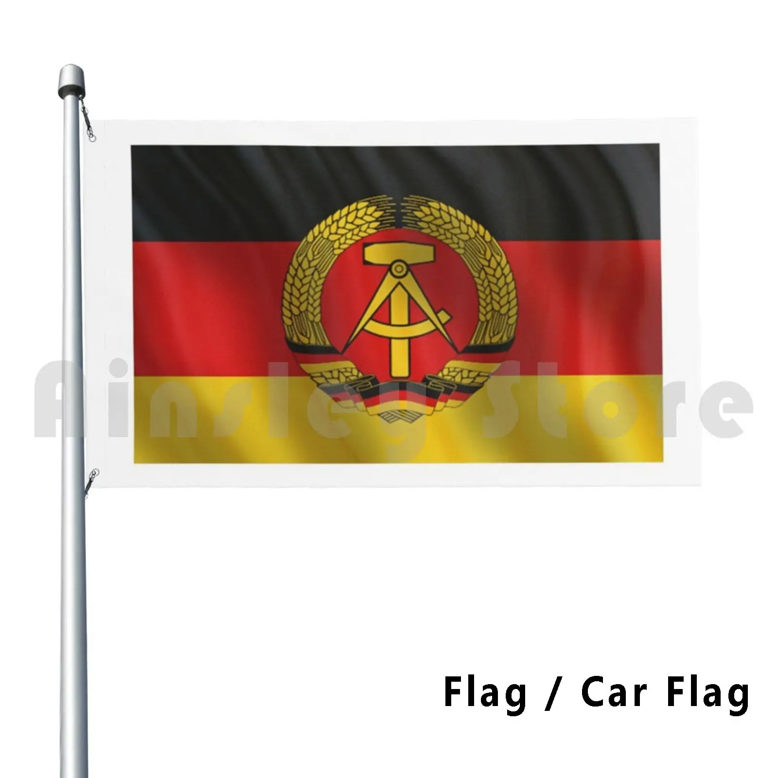 Gdr Flag / Flag Motif / Gdr East German Flag Design Outdoor Decor Flag Car Flag Nostalgia Of Gdr Gdr East Germany
