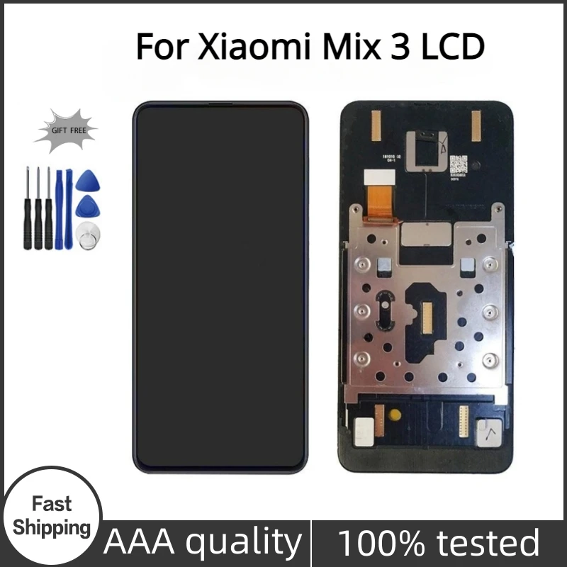 

AMOLED-экран 6,39 дюйма для Xiaomi Mix 3, ЖК-дисплей с рамкой, сенсорный экран для Xiaomi Mix 3, дигитайзер, стекло в сборе