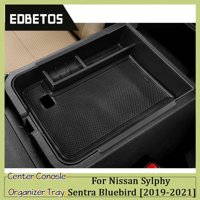 

For Nissan Sentra Bluebird Sylphy B18 2019 2020 2021 Center Console Organizer Armrest Storage Box Auto Armrest Holder Box