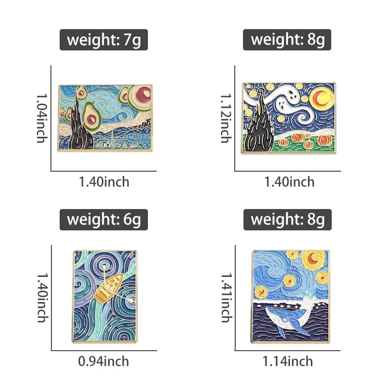 Брошь с абстрактным рисунком