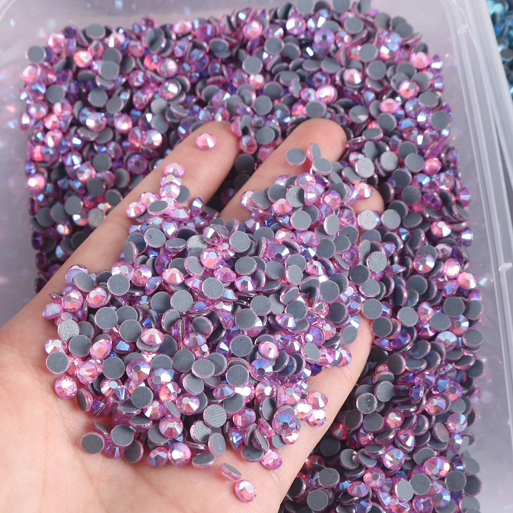 Стразы для горячей фиксации цветов DMC AB SS6 SS10 SS16 SS20 Хрустальное стекло лучший