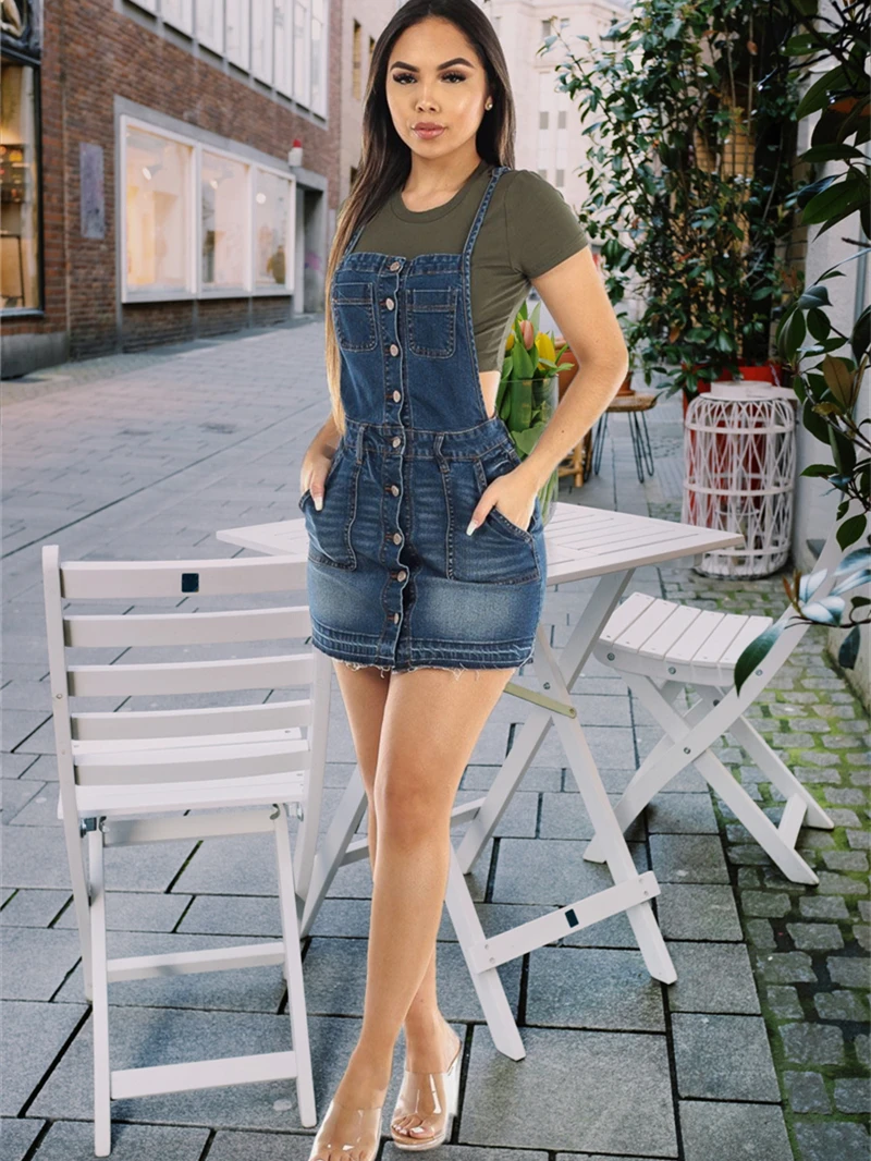 

Сарафан женский джинсовый на тонких бретельках, винтажная одежда без рукавов, облегающее мини-платье с открытой спиной, модная уличная одежда из денима, на лето