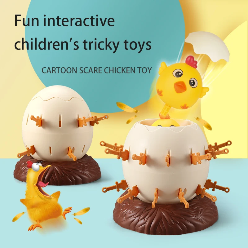 Фото Новинка забавные новые детские игрушки для всплывания ножом пухлый цыпленок на
