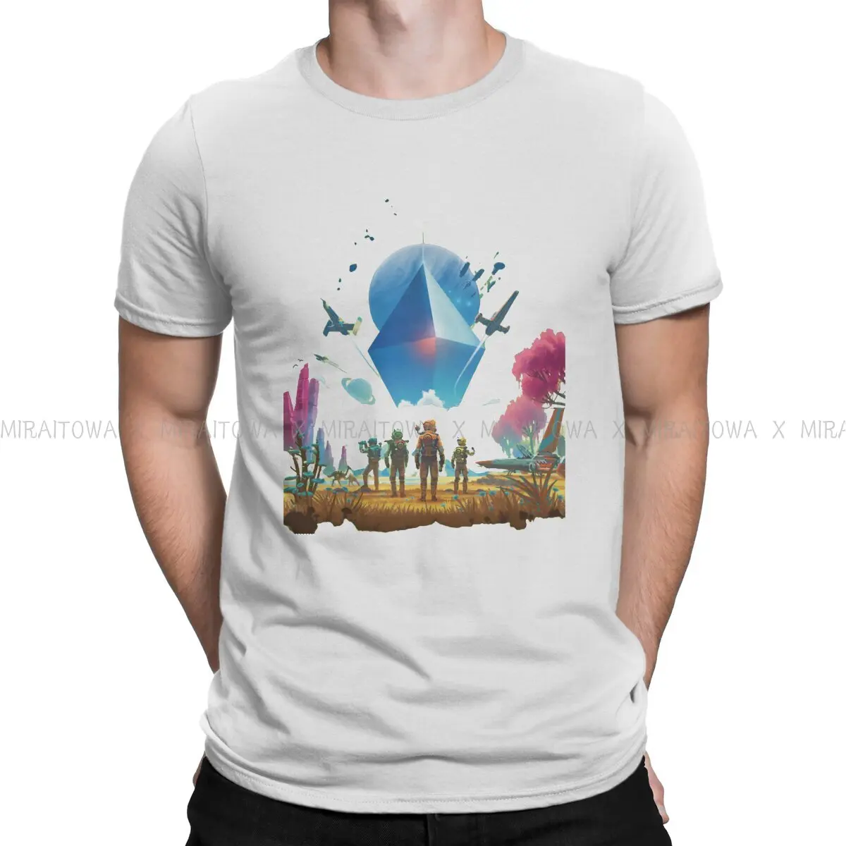 

Verified ADDICT Style TShirt No Man's Sky Steam Game Top Quality Hip Hop Gift Clothes T Shirt Stuff Ofertas