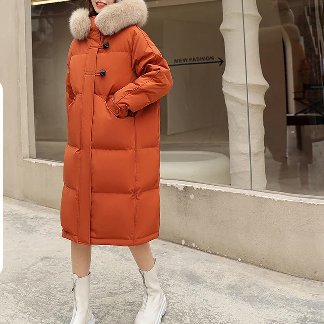 Зимнее пальто женская одежда пуховик женское черное в Корейском стиле со съемным