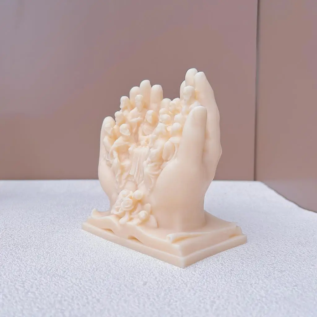 Силиконовая форма сделай сам для свечей Семья Иисуса