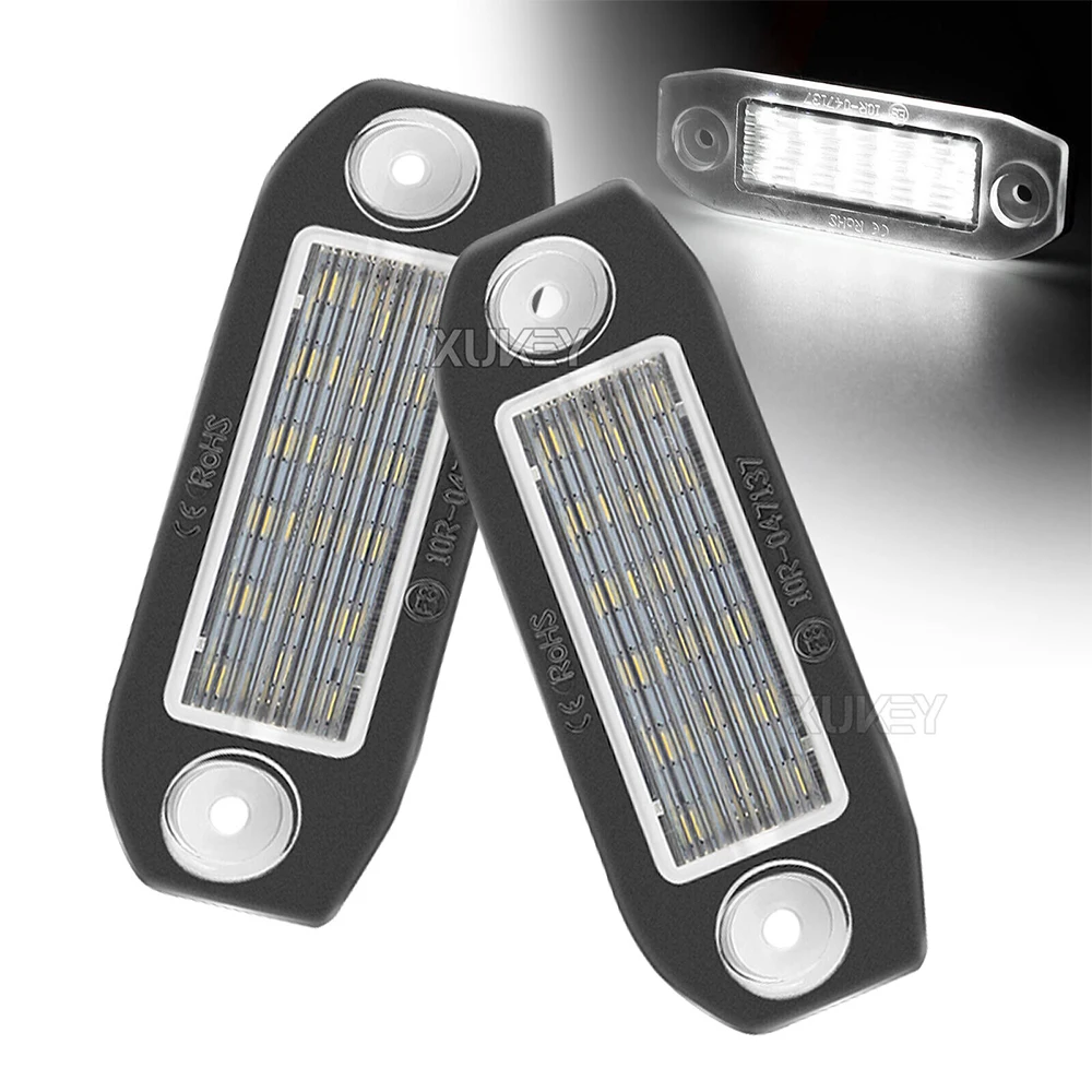 2 шт. автомобильная 18 светодиодная лампа освещения номерного знака ксеноновая