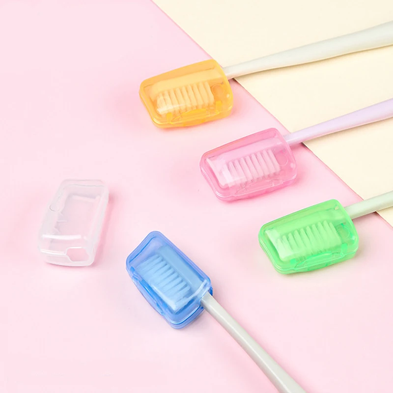 

5pcs Portable Toothbrush Cover Holder Travel Hiking Camping Brush Cap Case Health держатель для зуб щетки Protect Home Appliance