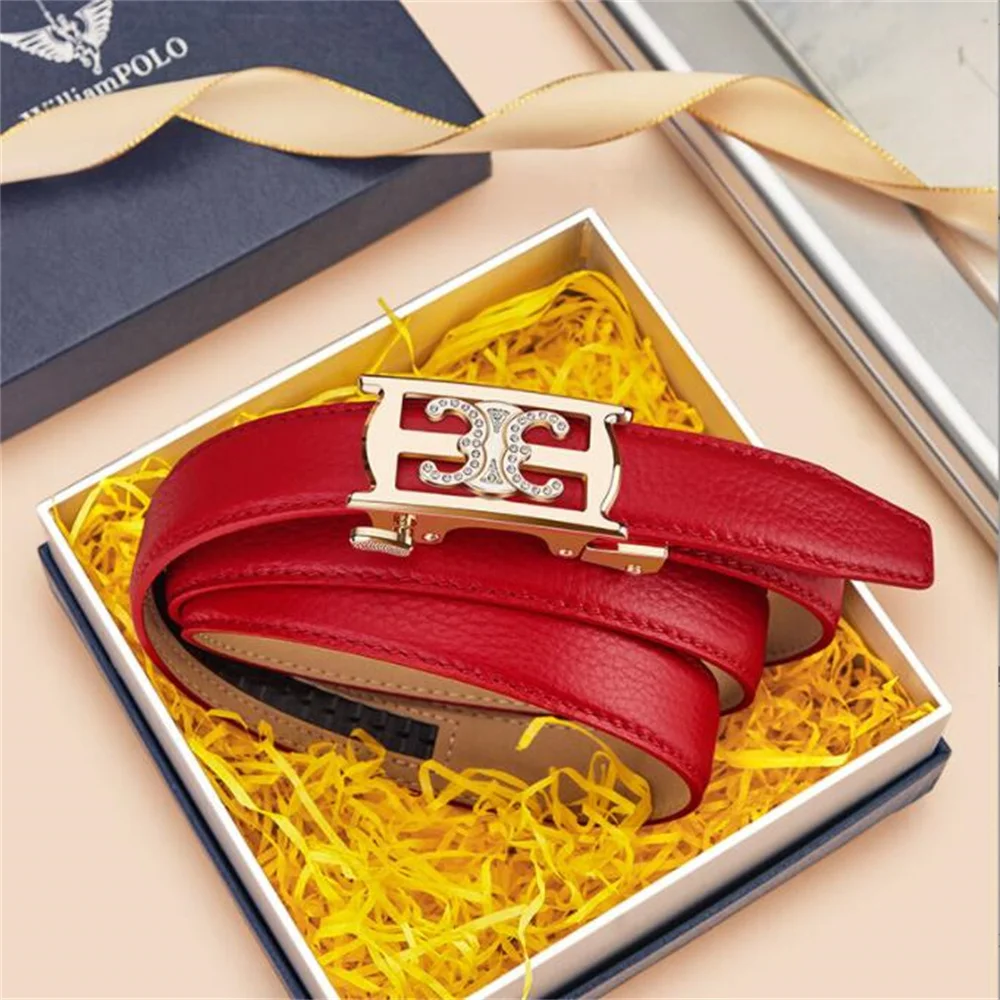 WILLIAMPOLONew fashion personality automatic buckle women's belt