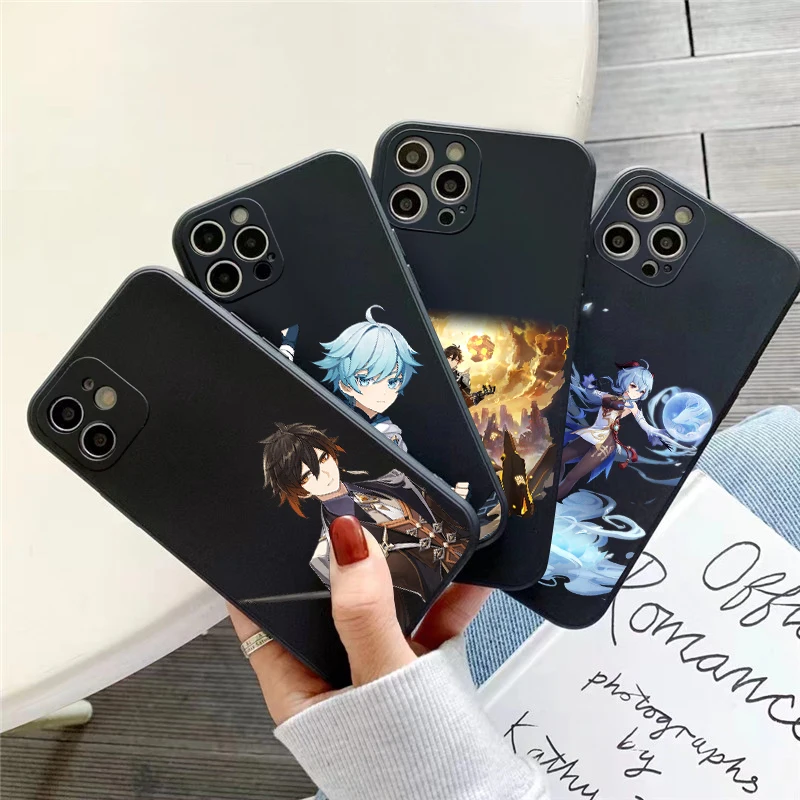

Genshin Impact Project Game Phone Case For iPhone 11 13 12 Pro Max 12 13 Mini X XS XR MAX 5 6 6S 7 8 Plus Carcasa