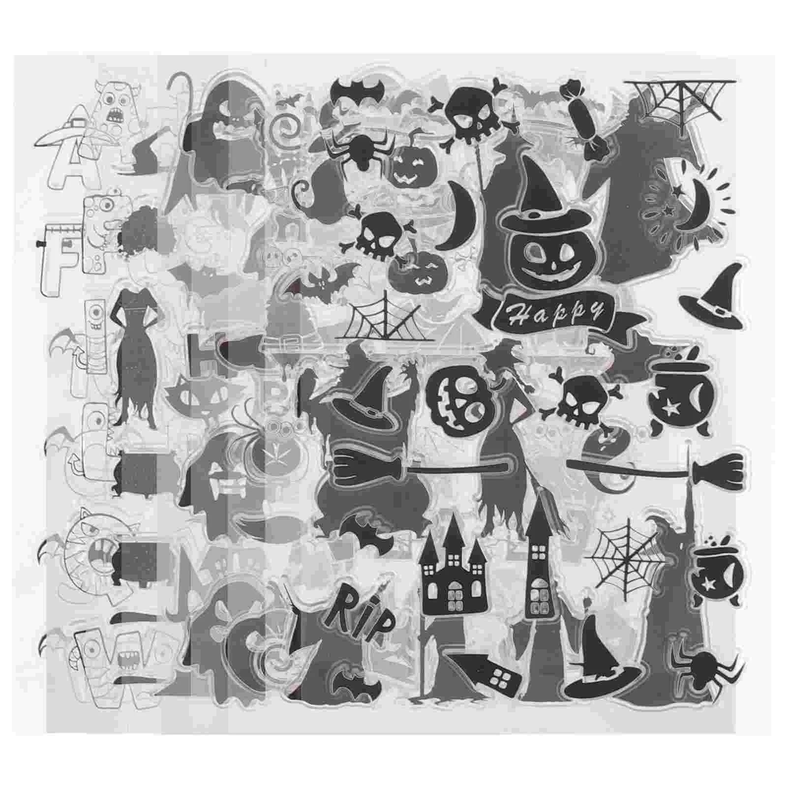 

Stampsclear Pumpkin Witch Photo Crafts Diy Stamper Stencils Making Scrapbookingsilicone Treat Or Trick Album