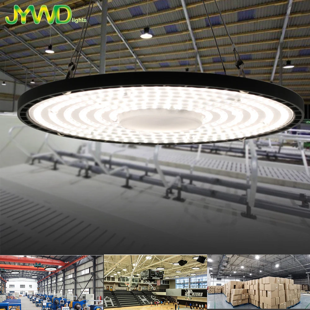 AC220V 100W 150W 200W UFO LED High Bay Light Super Bright Waterproof Market Warehouses Workshop Garage Lighting Lamp
