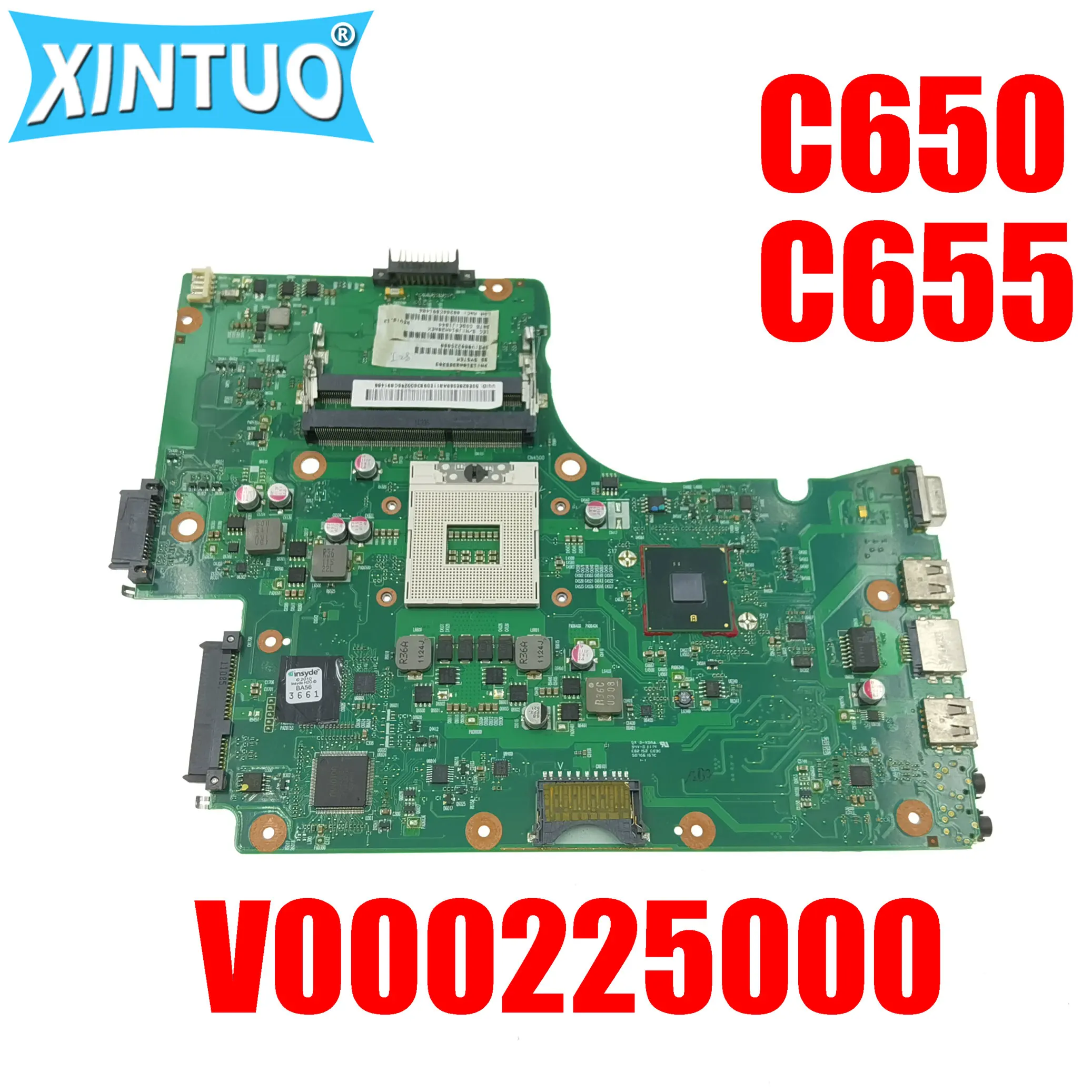 

V000225000 laptop motherboard for Toshiba Satellite C650 C655 laptop motherboard 6050A2355202-MB-A03-T1 HM55 DDR3 100% test work