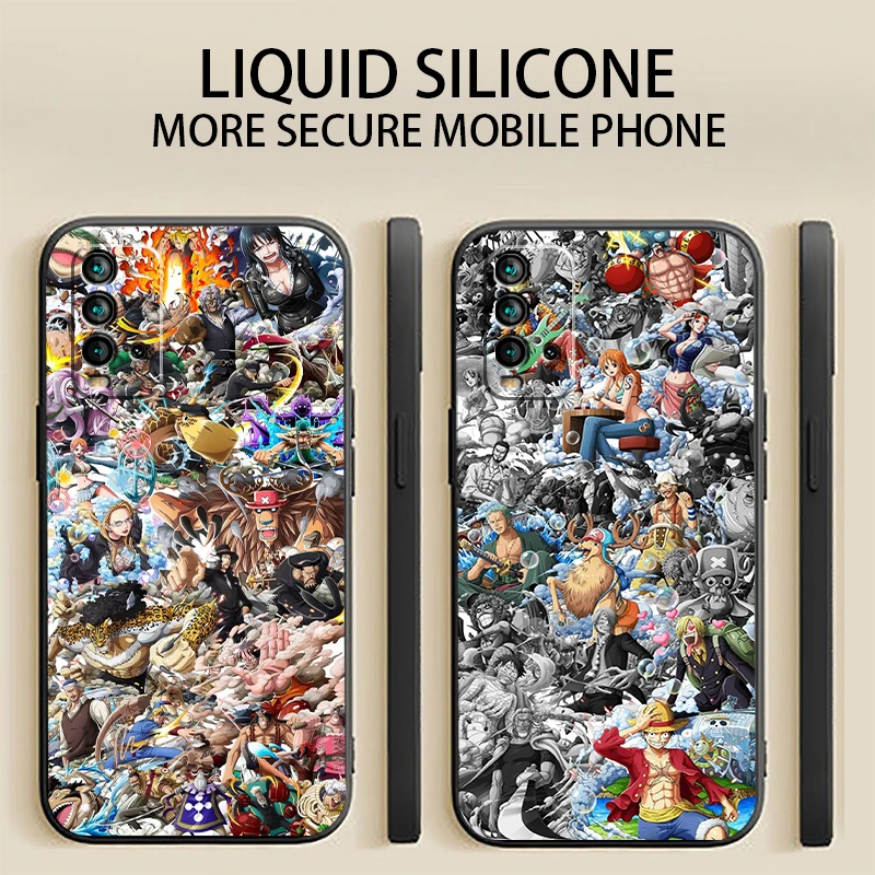 

One Piece Phone Case For Xiaomi Redmi 9 9i 9T 9AT 9A 9C Note 9 Pro MAX 5G 9T 9S Original Liquid Silicon Luxury Ultra
