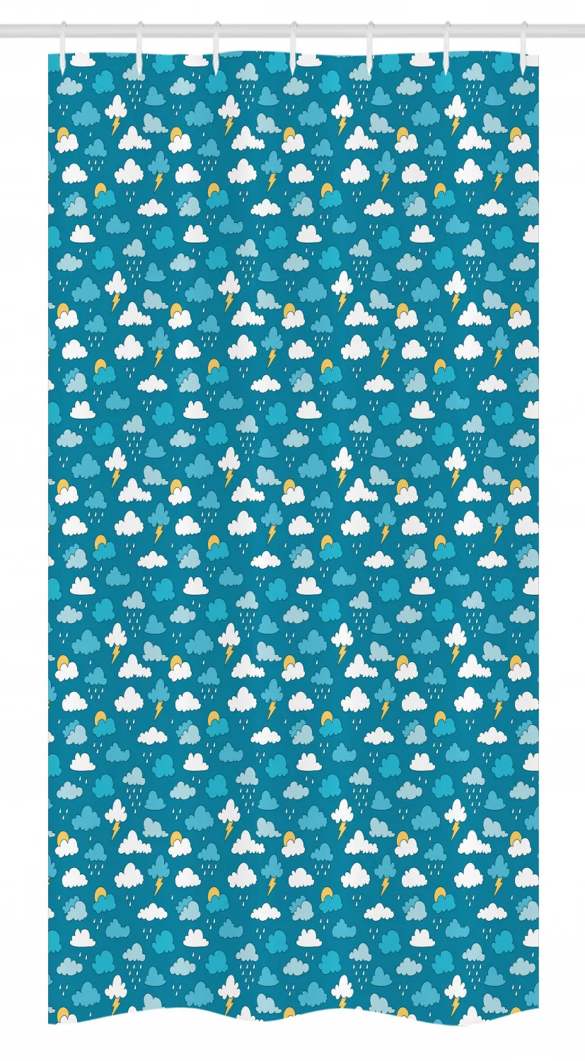 Шторка для ванной из водонепроницаемой ткани с крючками|Шторы душа| |