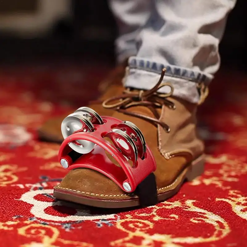 ka perkusyjna stóp tamburyn perkusja z dzwoneczkami ze stali nierdzewnej stopka na imprezę taneczną