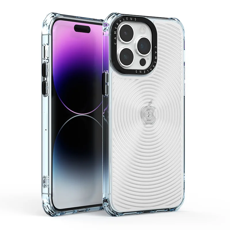 

Twill Shockproof Clear Phone Case For iPhone 14 Pro Max Plus Silicone Bumper Transparent Hard Back Cover