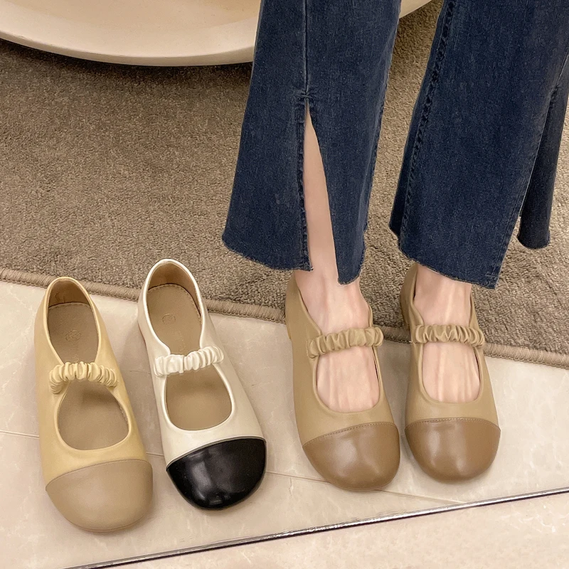 

Shallow Mouth Korean Shoes Female Footwear Elegant Low Heels Slip-on Soft 2022 Dress New Comfortable Summer Slip On Rome Basic M