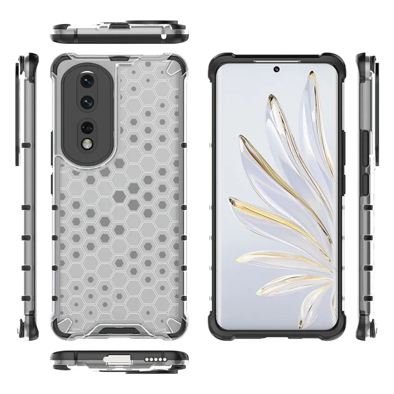 For Honor 80 Pro Case Honor 80 Pro 5G Cover 6.78 inch Shockproof Honeycomb Hard PC Protection Bumper For Honor 80 SE 80 Pro 5G