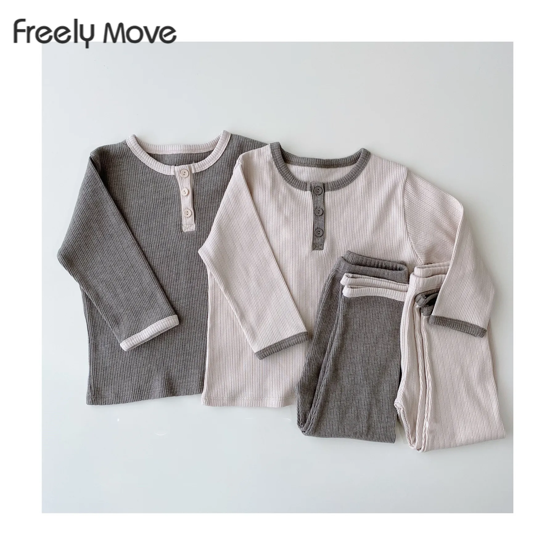 

2022 Baby Kids Pajamas Sets Boys Sleepwear Suit Autumn Girls Pajamas Long Sleeve Pijamas Tops+Pants 2pcs Children Clothing