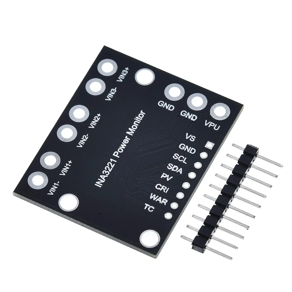 Трехканальный модуль INA3221 измерение по бокам монитор напряжения шунта и шины с