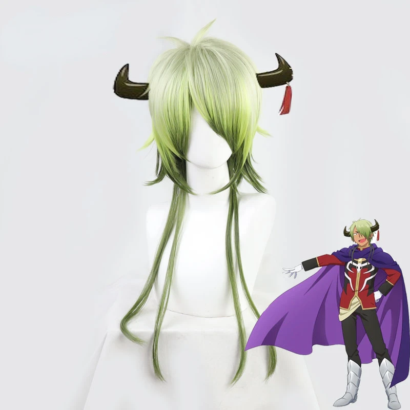 

Парик для косплея Сумерки из аниме «король демонов», Спящая принцесса в замке демона, ролевая игра с синтетическими волосами, Хэллоуин, карнавал + шапочка-парик