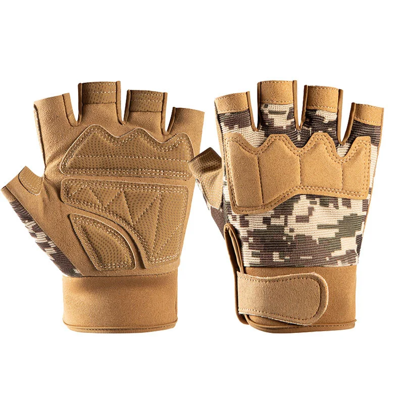 

Tactical Gloves Half Finger Bicycle Gloves Anti-Slip Outdoor Sports Fitness Accessories Mountaineering And Fishing Equipment