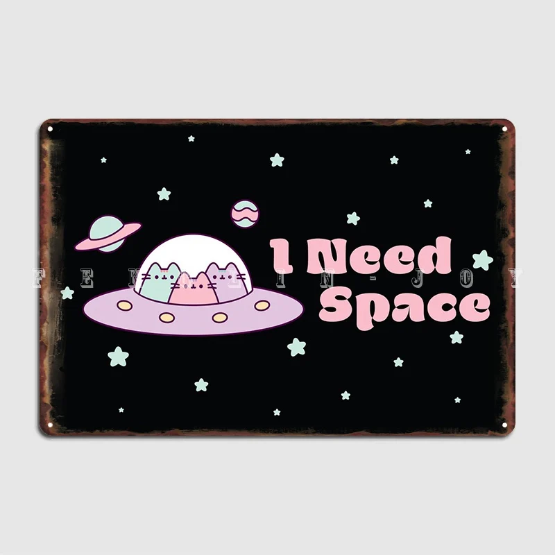 

I Need Space Poster Metal Plaque Plaques Vintage Living Room Wall Mural Tin Sign Posters