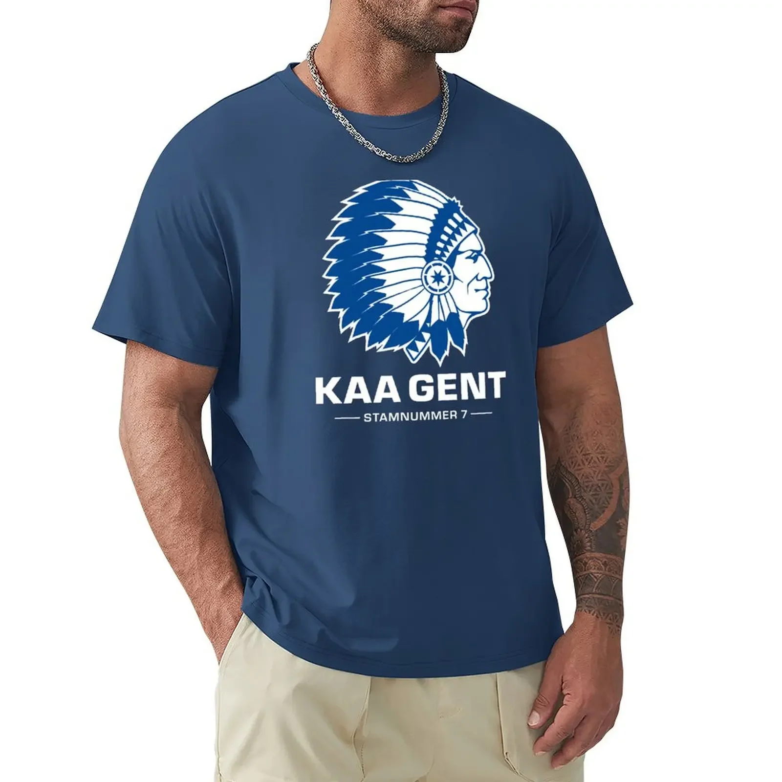 KAA Gent Original - T-Shirt корейские модные хлопковые футболки с рисунком для мужчин