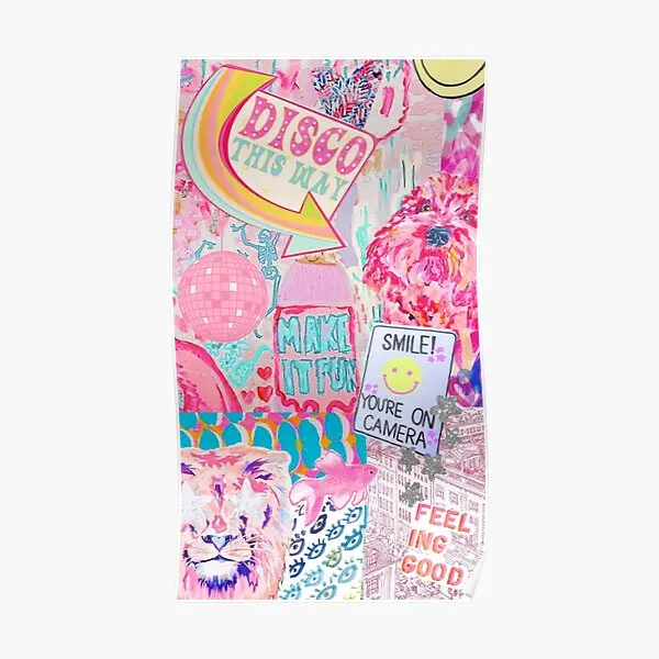 

Коллаж в стиле преппи, плакат, украшение, Настенная роспись, забавная домашняя Современная печать, художественная комната, винтажный декор, картина без рамки